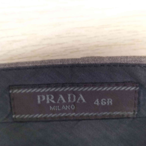 プラダ PRADA ノータックテーパードスラックス メンズ 46R