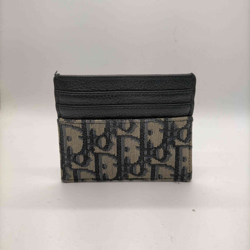 ディオール Dior イタリア製 Oblique オブリーク ジャカード & グレインドカーフスキン トロッター カード ケース パスケース メンズ