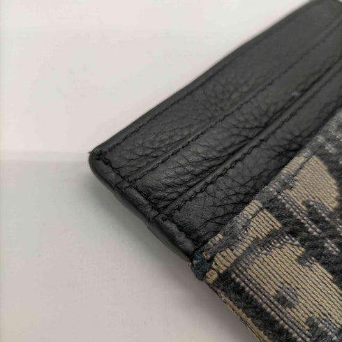 ディオール Dior イタリア製 Oblique オブリーク ジャカード & グレインドカーフスキン トロッター カード ケース パスケース メンズ