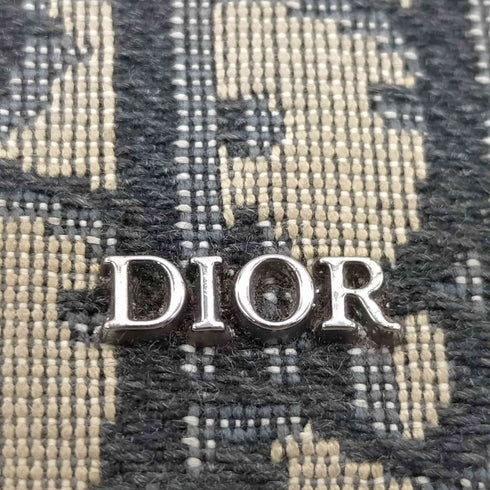 ディオール Dior イタリア製 Oblique オブリーク ジャカード & グレインドカーフスキン トロッター カード ケース パスケース メンズ