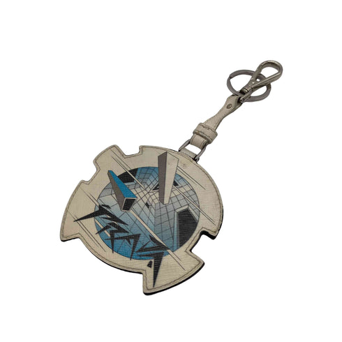 プラダ PRADA SAFFIANO PATCH サフィアーノ パッチ キーホルダー アクセサリー メンズ