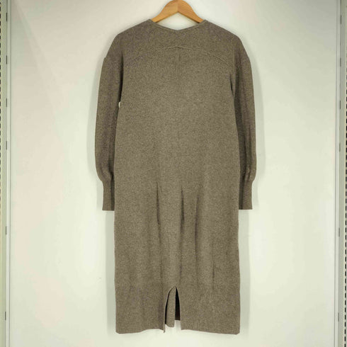 グリーンレーベルリラクシング GREEN LABEL RELAXING Vネック アンゴラ カシミヤ混ウール ナイロン ニットワンピース レディース