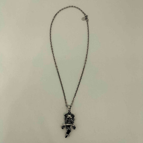 スカル クロス ネックレス メンズ