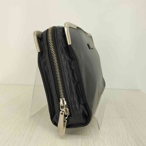 ジャンポールゴルチエ Jean Paul GAULTIER ナイロンコーティング メタルフレーム クラッチバッグ メンズ