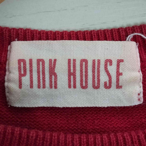 ピンクハウス PINK HOUSE ロゴ入り半袖ニット レディース