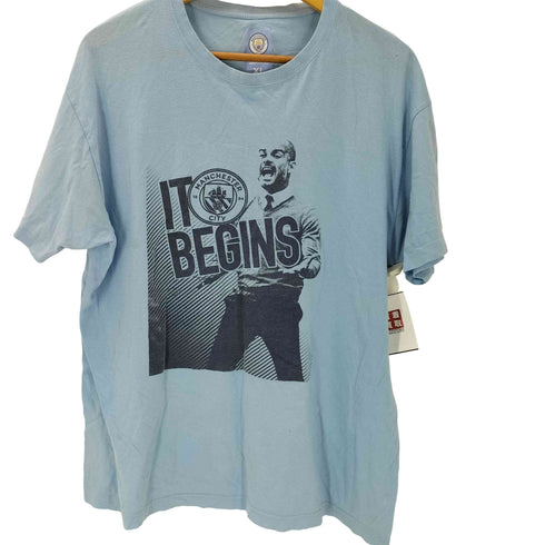 サッカーチーム フォト プリント Tシャツ メンズ import:XL