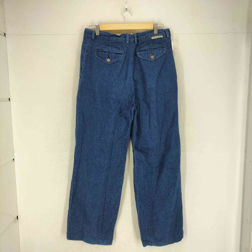 アクアスキュータム AQUASCUTUM MADE IN ITALY 2タックワイドデニムパンツ メンズ 54