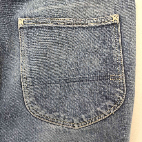 マスターピース MASTERPIECE corona シンチバック付きワイドデニムパンツ メンズ 36×31