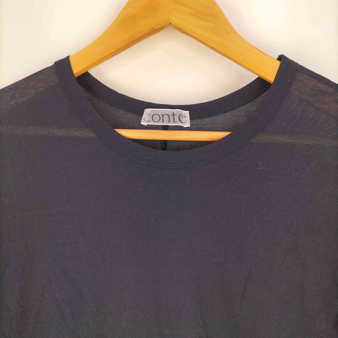 CONTE コットン シアー クルーネックカットソー レディース FREE