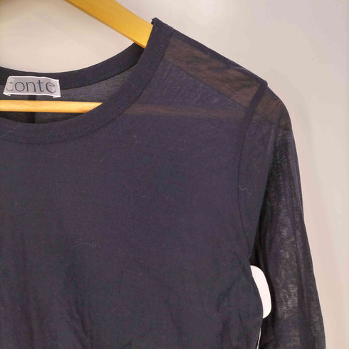 CONTE コットン シアー クルーネックカットソー レディース FREE