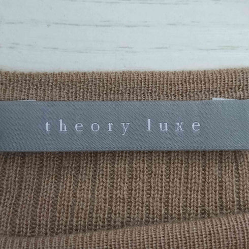セオリーリュクス theory luxe PRIMARY LEEN リブ切替 ウール クルーネック ニット レディース JPN:38