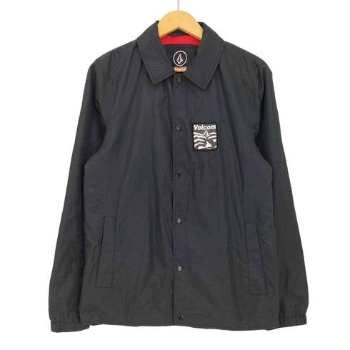 ヴォルコム VOLCOM WATER RESISTANT ボックスロゴ 刺繍 コーチジャケット メンズ import:S