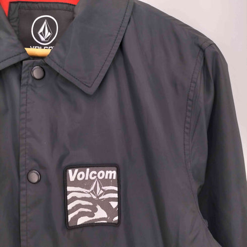 ヴォルコム VOLCOM WATER RESISTANT ボックスロゴ 刺繍 コーチジャケット メンズ import:S