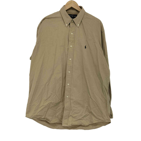 ラルフローレン RALPH LAUREN BLAKE シンガポール製 ボタンダウンシャツ メンズ import:L