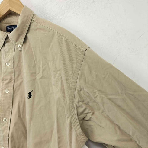 ラルフローレン RALPH LAUREN BLAKE シンガポール製 ボタンダウンシャツ メンズ import:L