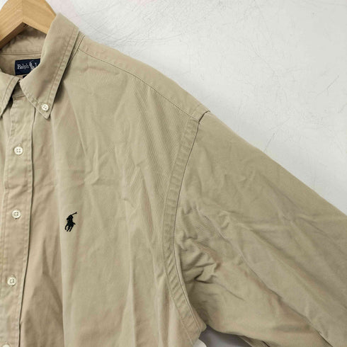 ラルフローレン RALPH LAUREN BLAKE シンガポール製 ボタンダウンシャツ メンズ import:L
