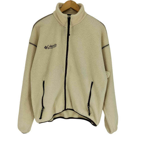 コロンビア Columbia 90S USA製 三角タグ ロゴ刺繍 スタンドネック ボアジャケット メンズ import:M