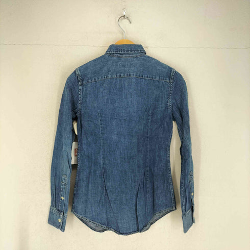 ラルフローレン RALPH LAUREN COSTOM FIT ポニー刺繍 デニムボタンダウンシャツ メンズ import:XS