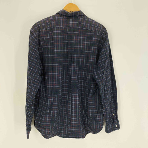 ラルフローレン RALPH LAUREN 90S CLASSIC FIT タータンチェック ポニー刺繍 B.D L/S シャツ レディース import:XL