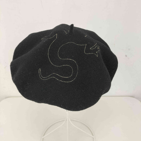 アニエスベー agnes b. トカゲ刺繍 ベレー帽 レディース Tu