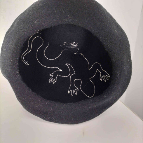 アニエスベー agnes b. トカゲ刺繍 ベレー帽 レディース Tu