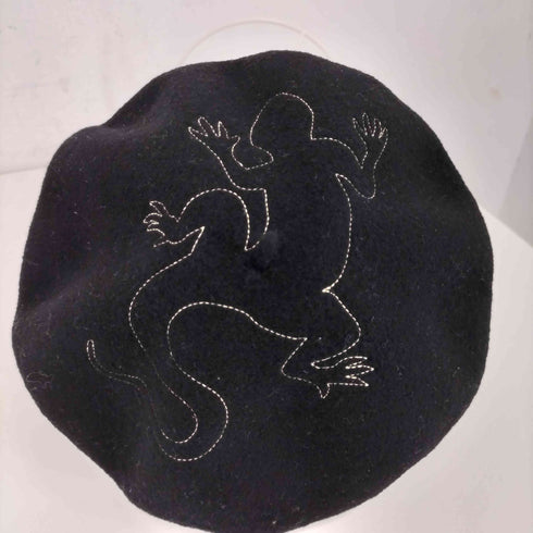 アニエスベー agnes b. トカゲ刺繍 ベレー帽 レディース Tu