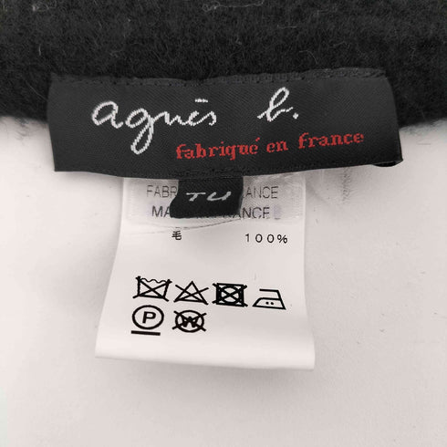 アニエスベー agnes b. トカゲ刺繍 ベレー帽 レディース Tu