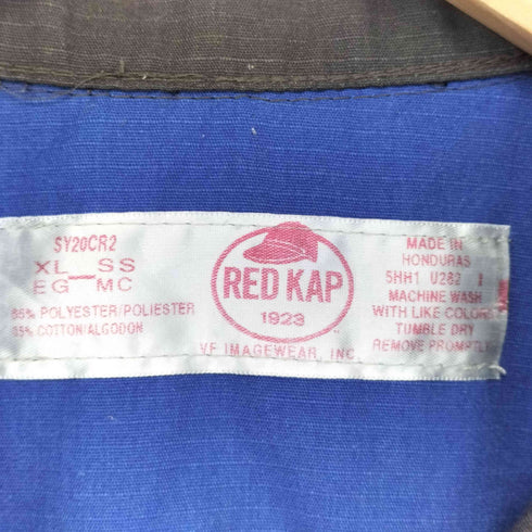 レッドキャップ RED KAP 00s 企業ロゴ ワークシャツ メンズ import:XL