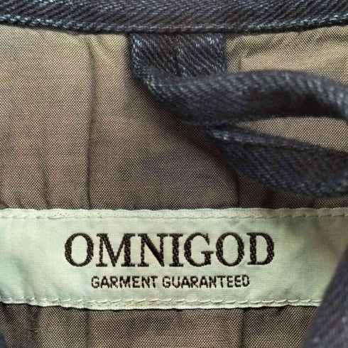 オムニゴッド OMNIGOD インディゴヘリンボーンフレンチワークコート レディース 3