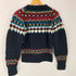 ビームス BEAMS 別注 CHAMULA Fair Isle Pullover メキシコ製 メリノ ウール 総柄 フェアアイル ノルディック クレイジー ニット セーター メンズ import:XS