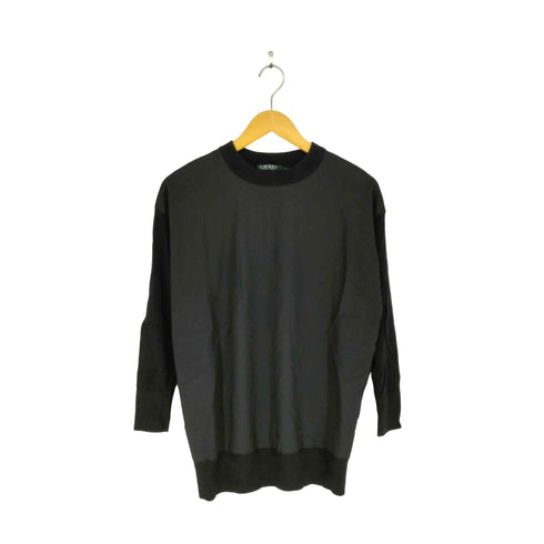 ローレンラルフローレン LAUREN RALPH LAUREN シルク混 切り替えニット レディース XXS