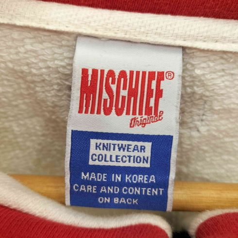 ミスチーフ MISCHIEF ハーフジップスウェット トレーナー メンズ