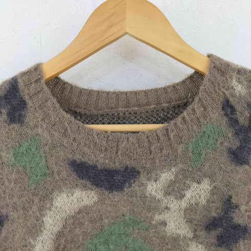 バンクスジャーナル BANKS JOURNAL MAJIC MOHAIR CAMO KNIT CREW セーター メンズ import:L