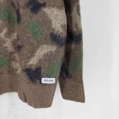 バンクスジャーナル BANKS JOURNAL MAJIC MOHAIR CAMO KNIT CREW セーター メンズ import:L