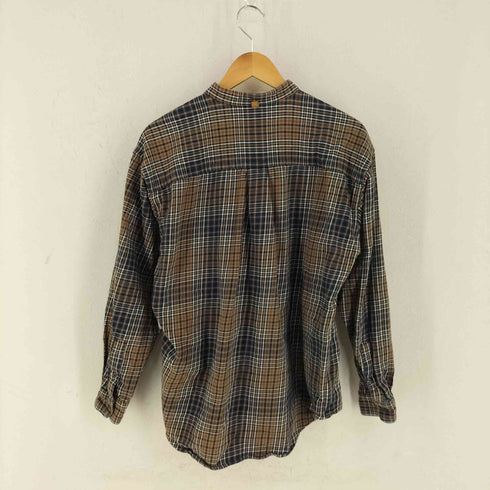 ビームスライツ BEAMS Lights ヘビーウェイト ツイル バンドカラー シャツ メンズ import:L