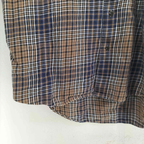 ビームスライツ BEAMS Lights ヘビーウェイト ツイル バンドカラー シャツ メンズ import:L