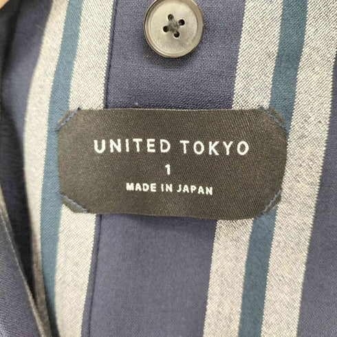 ユナイテッドトウキョウ UNITED TOKYO 2B 背抜き ストライプテーラードジャケット メンズ 1