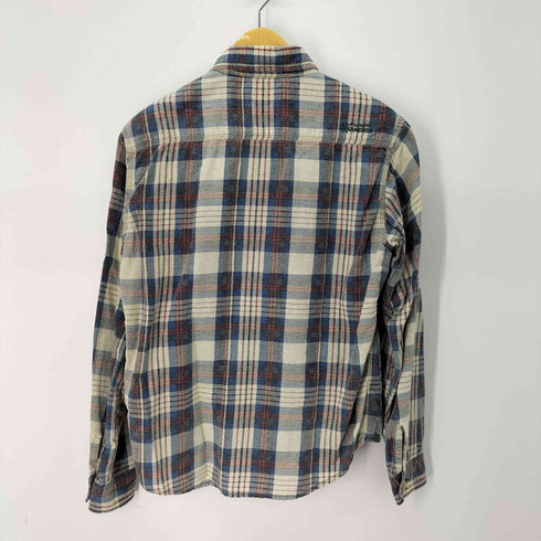 マナスタッシュ MANASTASH コットンリネン フランネルシャツ メンズ import:L