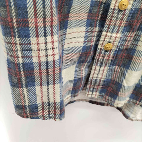 マナスタッシュ MANASTASH コットンリネン フランネルシャツ メンズ import:L