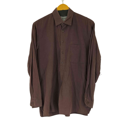 ヤエカ YAECA リネン混 プルオーバーL/S シャツ メンズ
