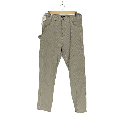 アーペーセー A.P.C. ヒッコリー柄ペインターパンツ メンズ S