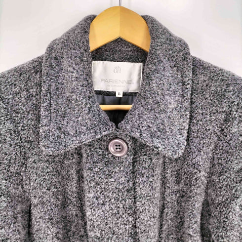 パリエンヌ parienne アルパカ混ウール ナイロン ステンカラーコート レディース JPN:S