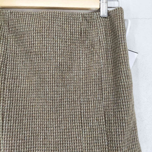 ラルフローレン RALPH LAUREN ウール混 チェックフレアスカート レディース 9