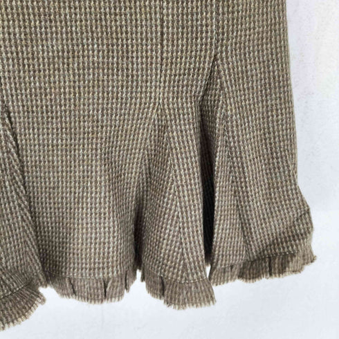 ラルフローレン RALPH LAUREN ウール混 チェックフレアスカート レディース 9