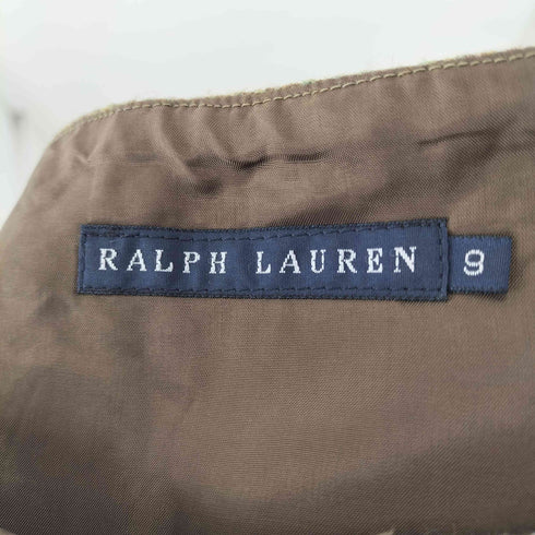 ラルフローレン RALPH LAUREN ウール混 チェックフレアスカート レディース 9