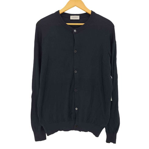 ジョンスメドレー JOHN SMEDLEY 現行タグ 英国製 コットン カーディガン メンズ import:L