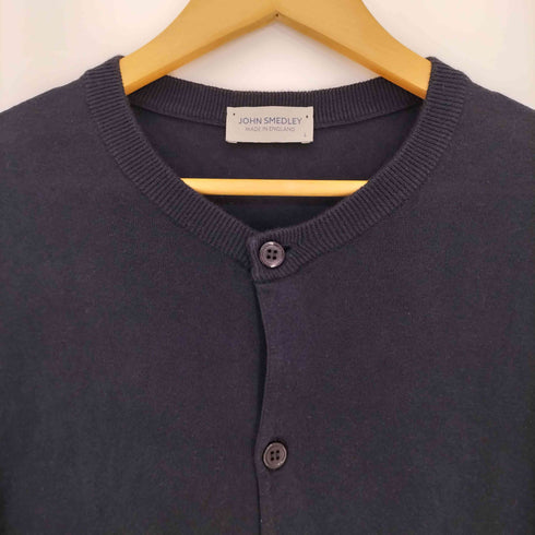 ジョンスメドレー JOHN SMEDLEY 現行タグ 英国製 コットン カーディガン メンズ import:L