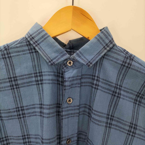 インディヴィジュアライズドシャツ individualized shirts USA製 L/S コットン チェック クロップド ワイド ボックス シャツ メンズ 15-28