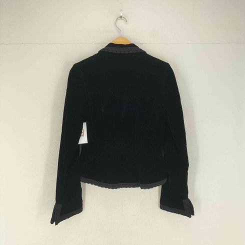 ラルフローレン RALPH LAUREN USA製 レース装飾 ベロアジャケット レディース 8