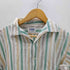 Golden Key 60-70S 開襟 オープンカラー S/S ストライプ クロップド ボックス シャツ メンズ import:M